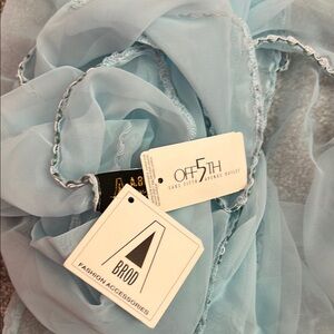 Light Blue Fashion Scarf
